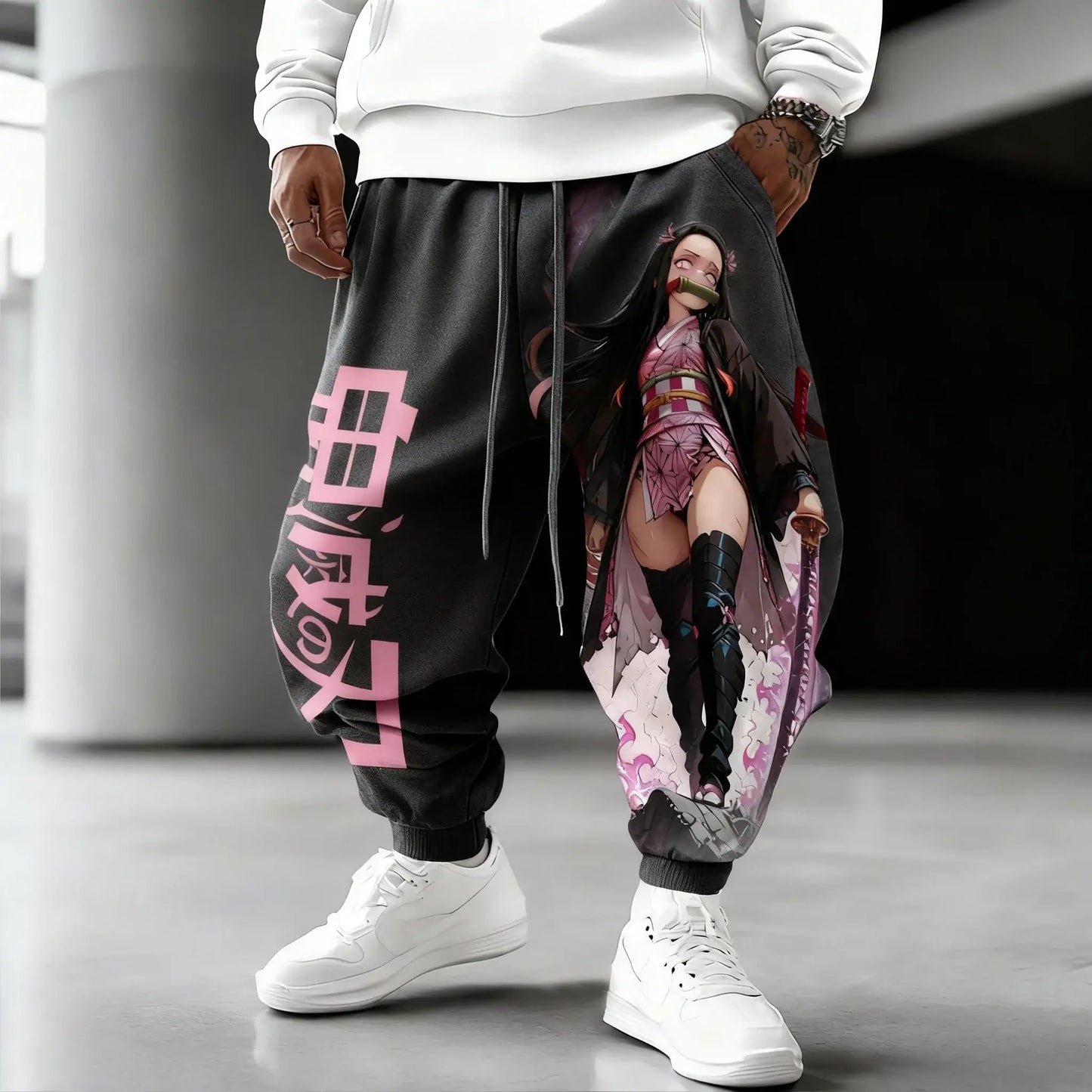 Demon Slayer Cotton Pants: Nezuko Kamado 2025 Winter Streetwear