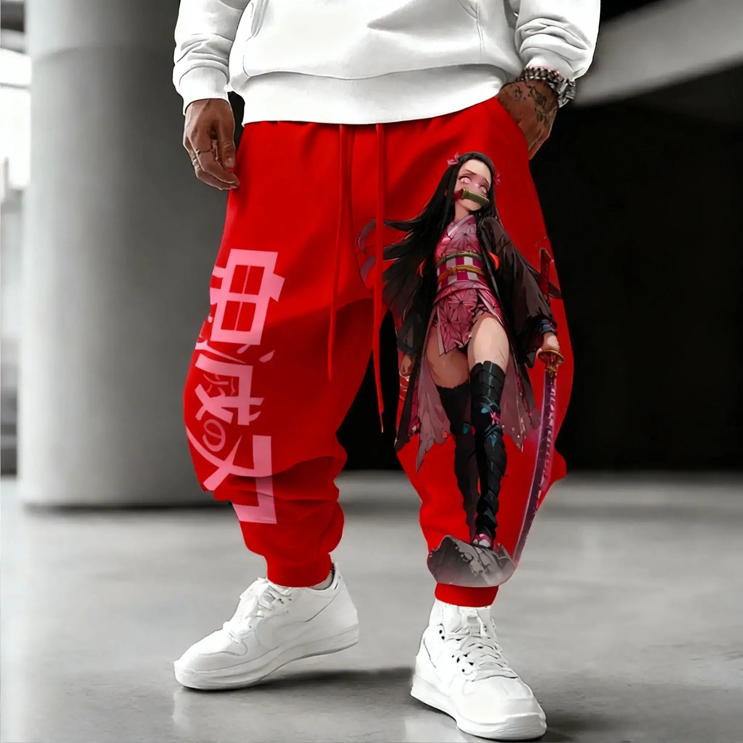 Demon Slayer Cotton Pants: Nezuko Kamado 2025 Winter Streetwear