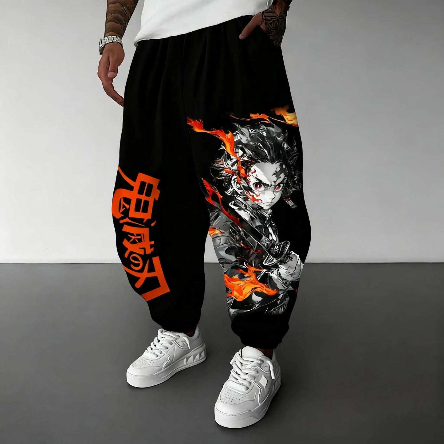 Demon Slayer Anime Men Sweatpants Y2K Streetwear