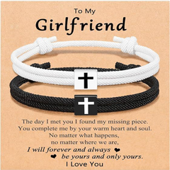 Milan Rope Braided Cross Bracelet