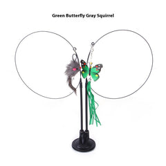 Interactive Cat Teaser Toy with Suction Cup Base | Stimulating Play & Exercise