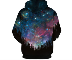 3D Starry Sky Hoodie with Hood