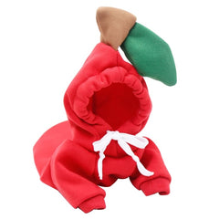 Plush Polyester Dog Hoodie for Small Breeds - Autumn & Winter
