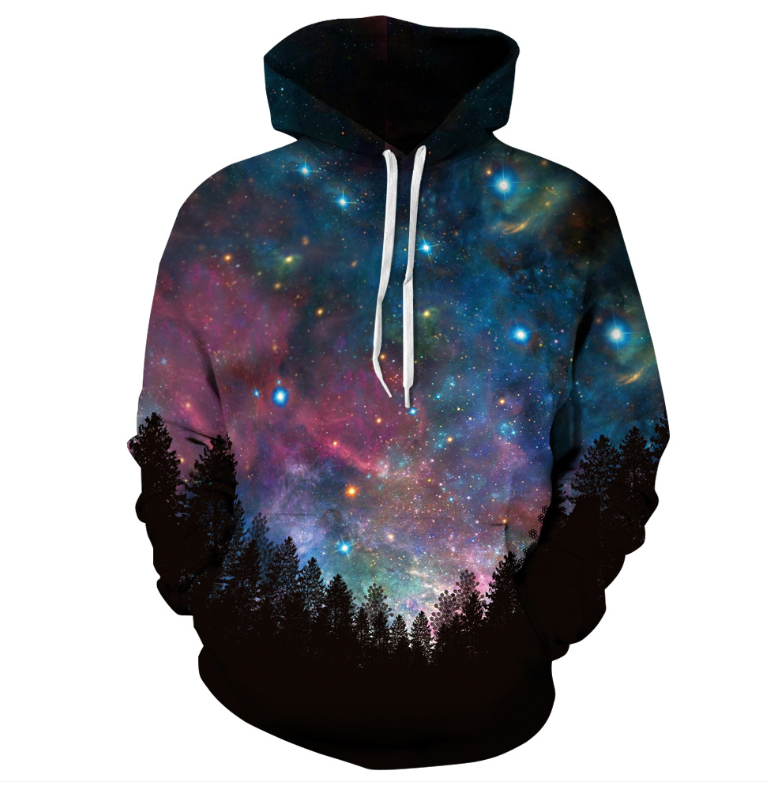 3D Starry Sky Hoodie with Hood