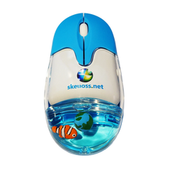 Skeuoss Frutiger Aero Aqua Liquid Mouse - Clear Blue