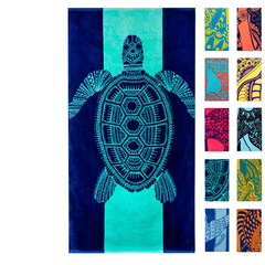 Cute Animal Turtles Quick Drying Beach Towel