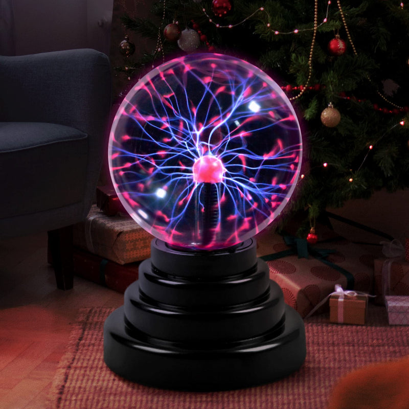 Plasma Ball Science Toy for Kids – Touch-Sensitive Decorative Globe Lamp, 3 Inch