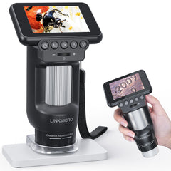LINKMICRO LM013 Portable Digital Microscope with LCD Screen – 120x, 8 LED, USB
