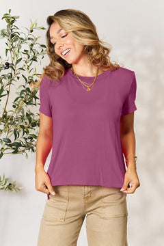 Essential Round-Neck Short Sleeve Top