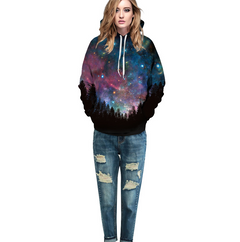 3D Starry Sky Hoodie with Hood