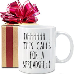 This Calls for a Spreadsheet Mug – Funny Gift for Accountants & Excel Lovers
