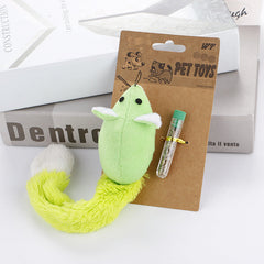 Catnip Plush Mouse Cat Toy – Mint Refill Included, Multiple Colors