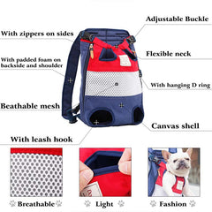 Breathable Mesh Pet Backpack | Travel & Hiking Carrier for Dogs & Cats