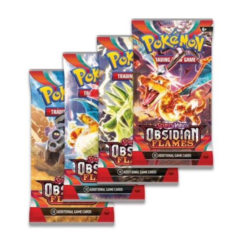 Pokémon Scarlet & Violet – Obsidian Flames Booster Pack Lot (x4 Packs)