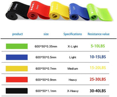 Resistance Exercise Bands 5pcs
