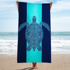 Cute Animal Turtles Quick Drying Beach Towel
