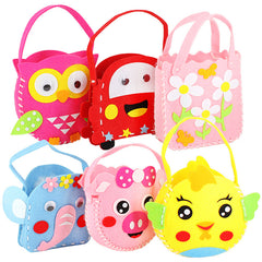 Children's Handmade Fabric Bag Weaving DIY Material Kit