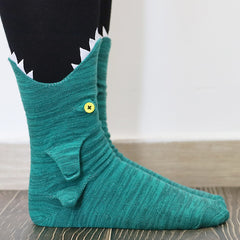 Funny Animal Cartoon Socks – Cotton, Sweat-Absorbing | 5 Designs (Shark, Dragon, Fish & More)
