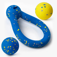 Floating Dog Flying Disc & Ring Toy – Indestructible Fetch Toy for Medium & Large Dogs (Blue)