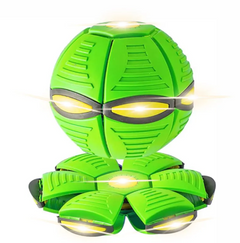 Magic UFO Flying Disc Ball Dog Toy with LED Lights