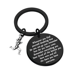 MAOFAED Running Gift Runner Gift Runner Keychain Running Keychain Fitness Gift Athlete Gift Marathon Runner Gift