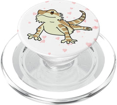 Bearded Dragon Hearts Love PopGrip for MagSafe – Phone Grip & Stand by Bearded Dragon Co.
