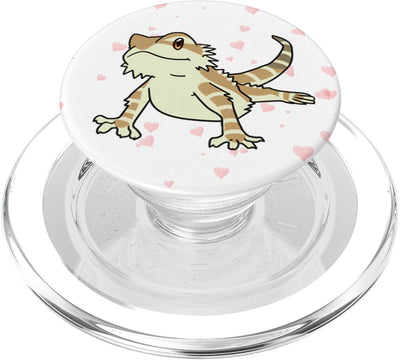 Bearded Dragon Hearts Love PopGrip for MagSafe – Phone Grip & Stand by Bearded Dragon Co.