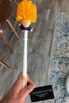 Trump Toilet Brush – Funny Novelty Gag Gift for Bathroom Humor Lovers