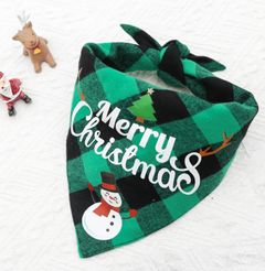 Double-Layer Cotton Pet Bandana Scarf - Reversible