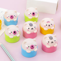 Cartoon Mini Bear Double Hole Pencil Sharpener
