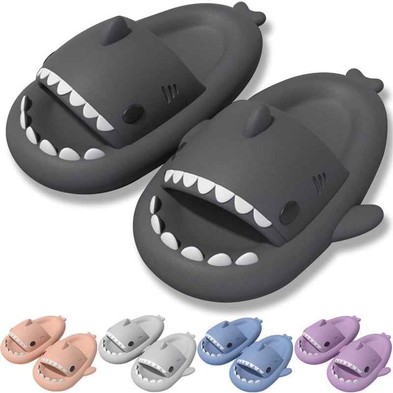 MUMIK Shark Slides for Kids Upgrade Cute Slippers Cloud Shark Slides Non-Slip Thick Sole Shark Sandals Comfy Cute Slide Quick Dry Shark Shoes