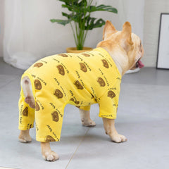 Printed Cotton Dog Outfit for Small Breeds