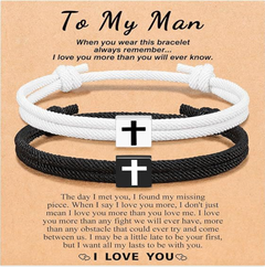 Milan Rope Braided Cross Bracelet