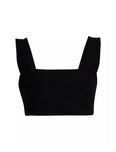 Square Neck Organic Cotton Sports Bra
